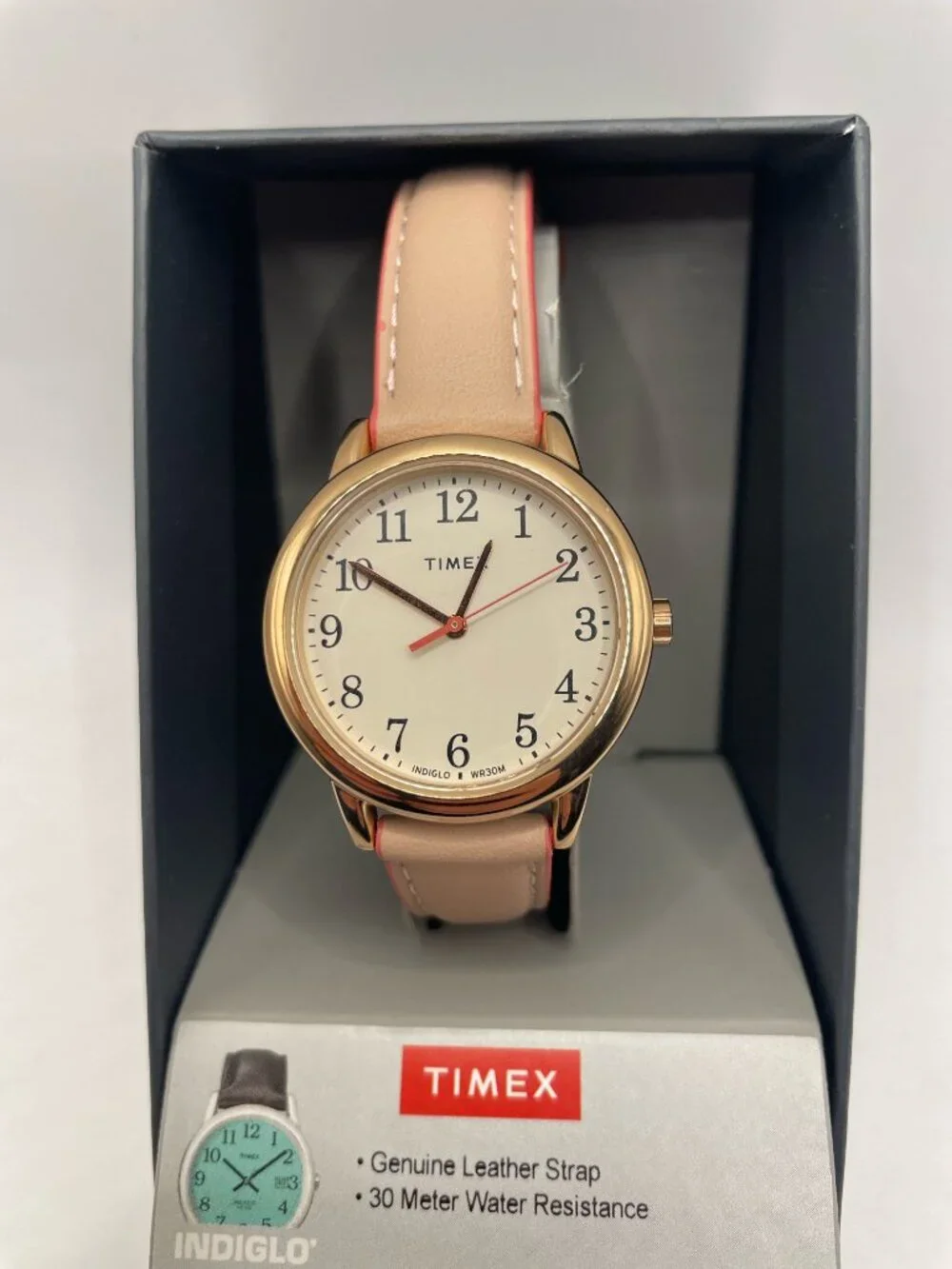 Timex TW2R62800 - Womens Easy Reader, Pink /Rose-Gold-Tone/Cream, 30mm